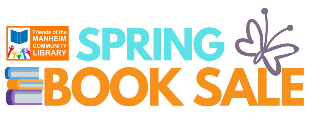 Friends of Manheim Community Library Spring Book Sale logo